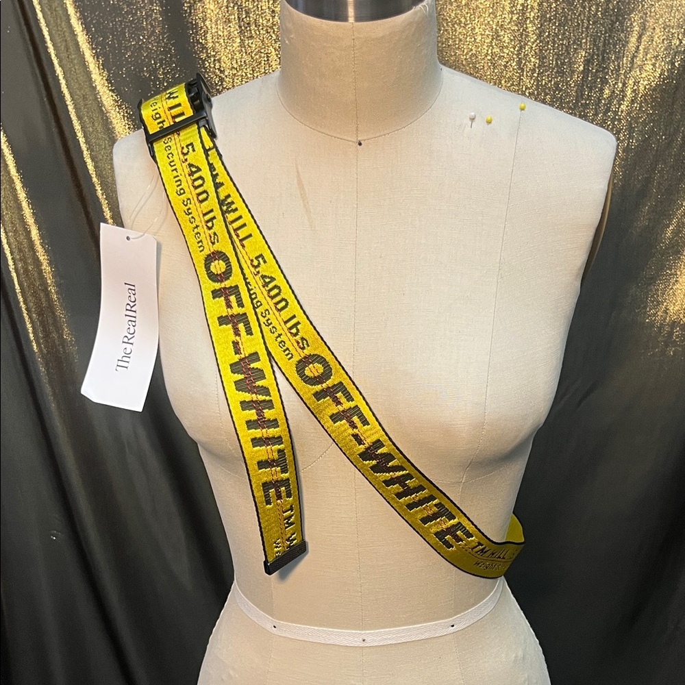 🖤💛 Off-White Belt in Yellow & Black 💛🖤